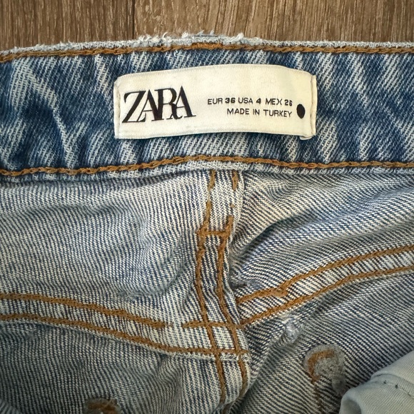 Zara Acid Wash Distressed Skinny Jean - Picture 6 of 7